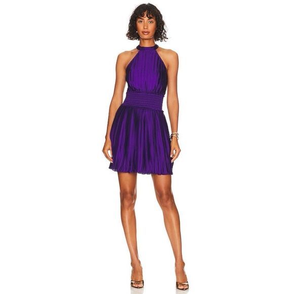 Rococo Sand Short Dress Cassi in Purple - Picture 1 of 6